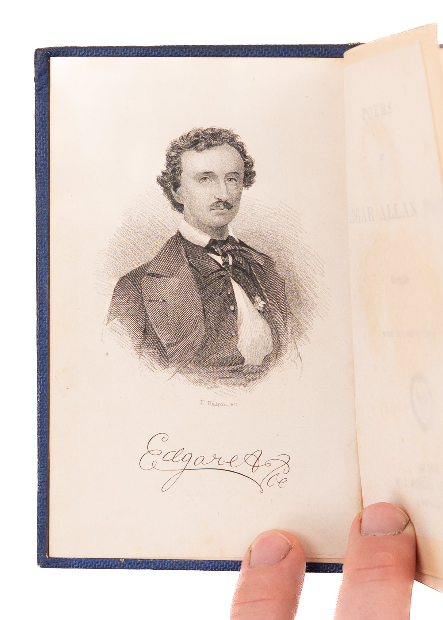 1863 EDGAR ALLEN POE. Poems & Original Memoir by Edgar Allen Poe. First Widdleton Edition.