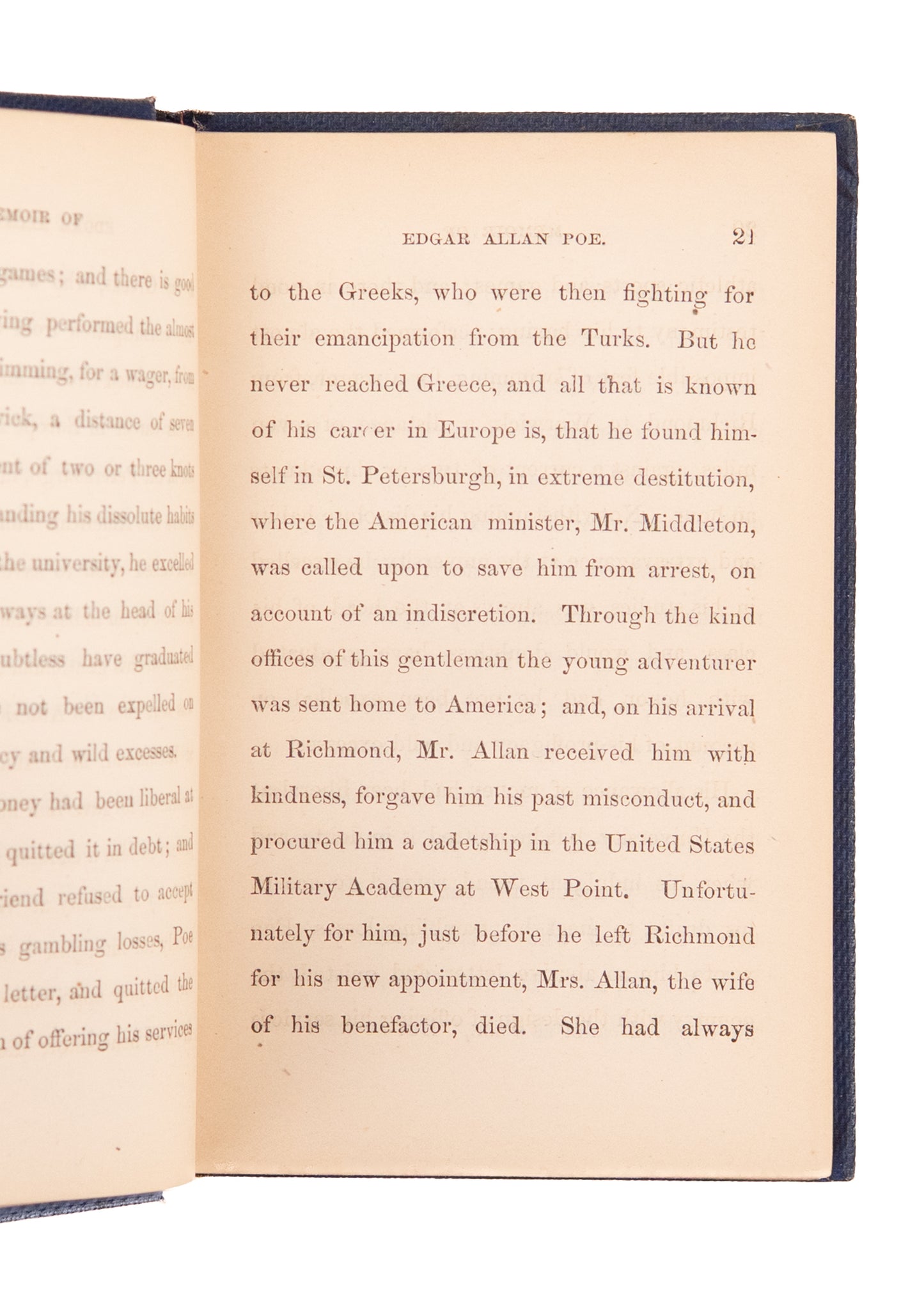 1863 EDGAR ALLEN POE. Poems & Original Memoir by Edgar Allen Poe. First Widdleton Edition.