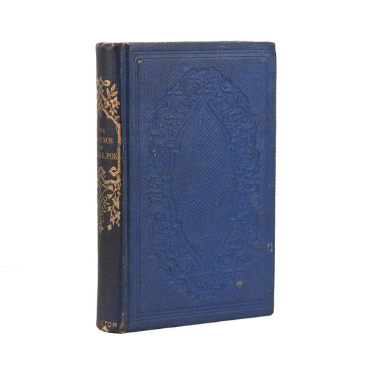 1863 EDGAR ALLEN POE. Poems & Original Memoir by Edgar Allen Poe. First Widdleton Edition.