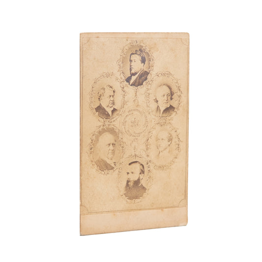 c.1870 C. H. SPURGEON. Rare Carte de Visite on Prominent London Preachers w/ Spurgeon at the Top.