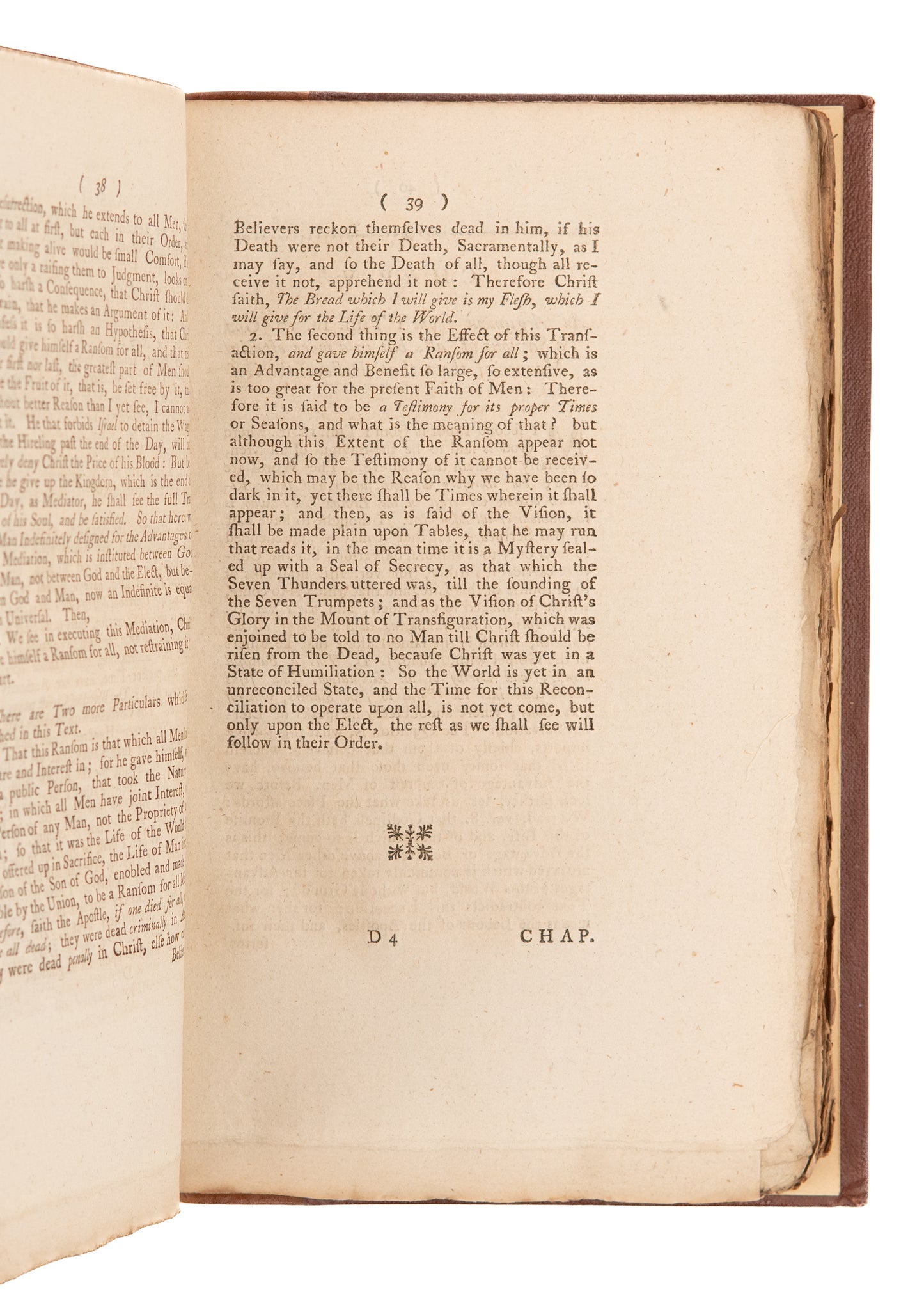 1779 JEREMIAH WHITE. The Restoration of All Things. Rare Puritan on "Ultimate Reconciliation" Work.