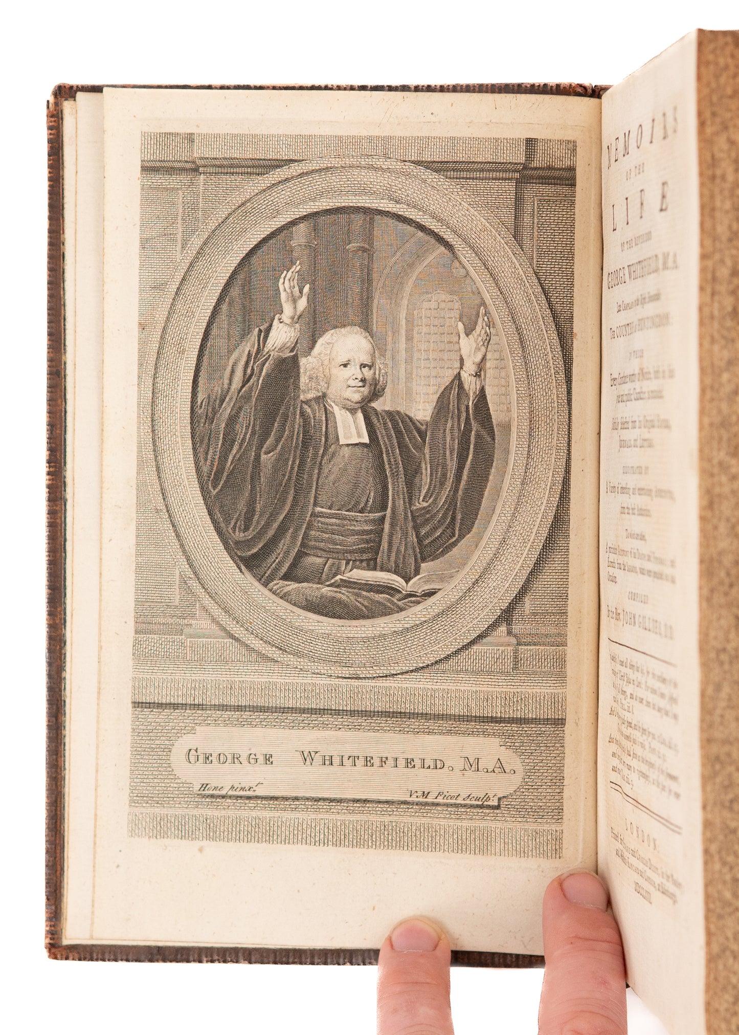 1772 GEORGE WHITEFIELD. First Edition Memoirs of the Life of the Reverend George Whitefield.