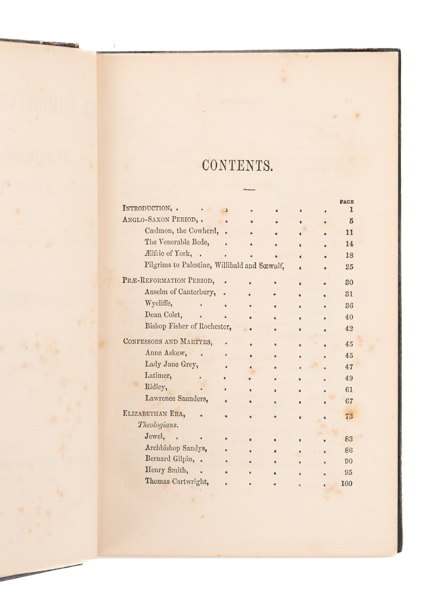 1866 JAMES HAMILTON. Our Christian Classics. Writing of Puritans, Reformers &c in Fine Leather.