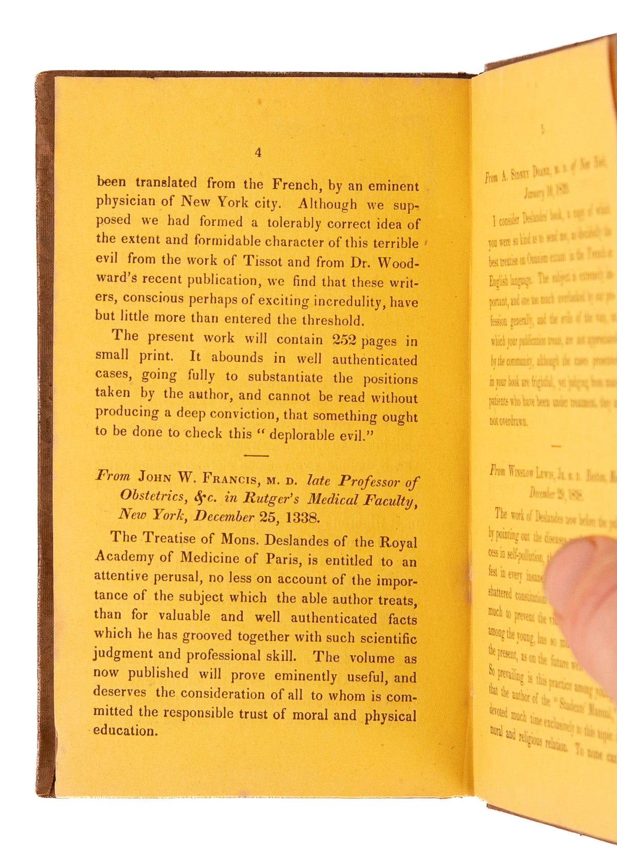 1839 EVILS OF ONANISM. Self-Pollution and Masturbation Lead to Mania, Depression, Suicide, and Crime.