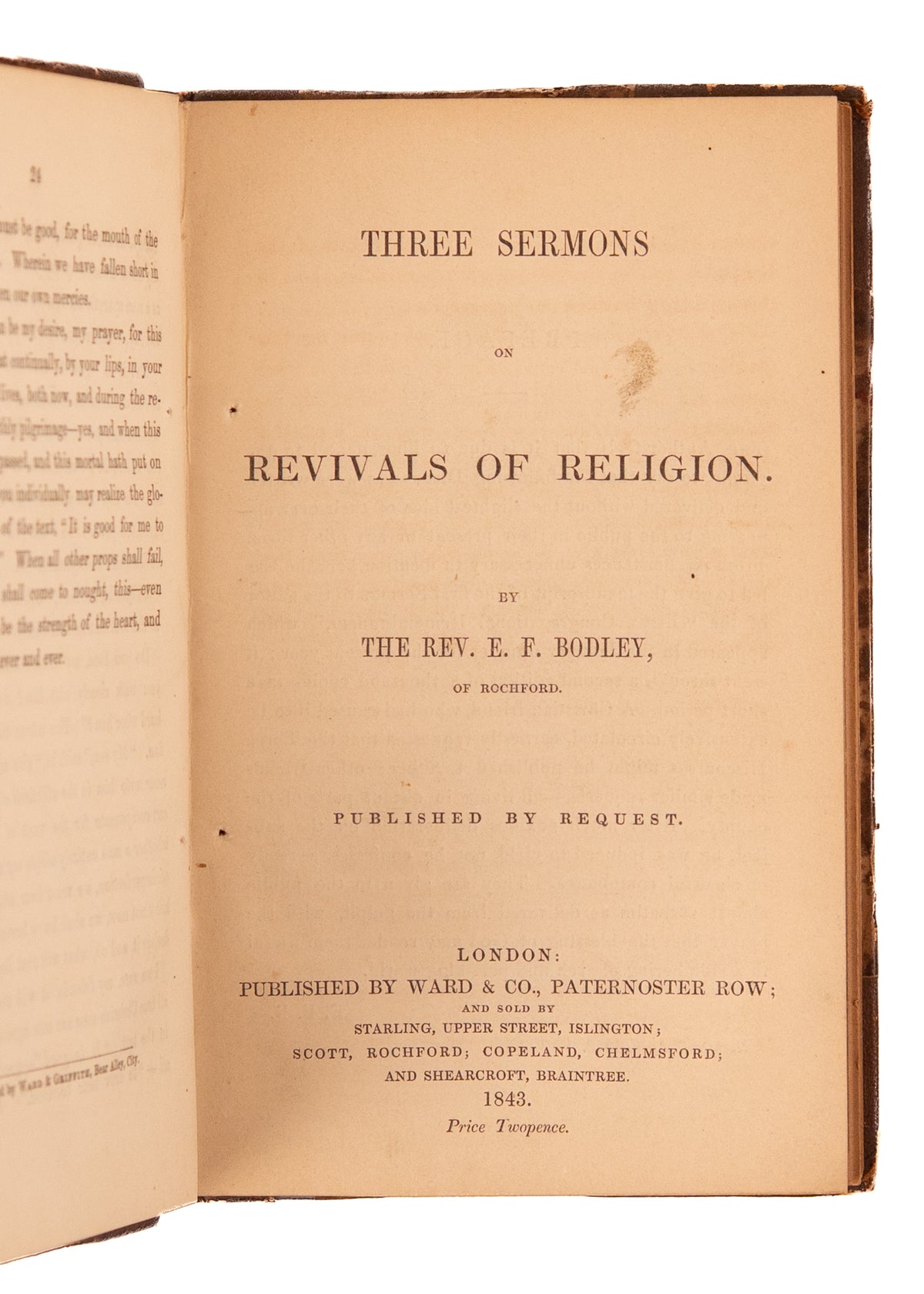 1843-1860's SERMONS. Fascinating Sammelband of Temperance, Religious Liberty, and Revival Sermons & Tracts.