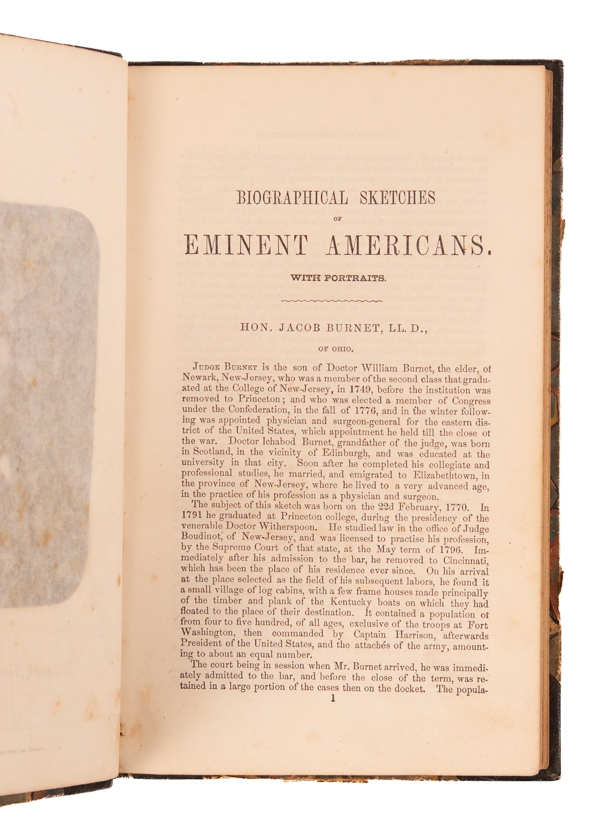1852 VANITY PRESS. Monthly Biographical Magazine Including Important Confederates Politicians, &c.