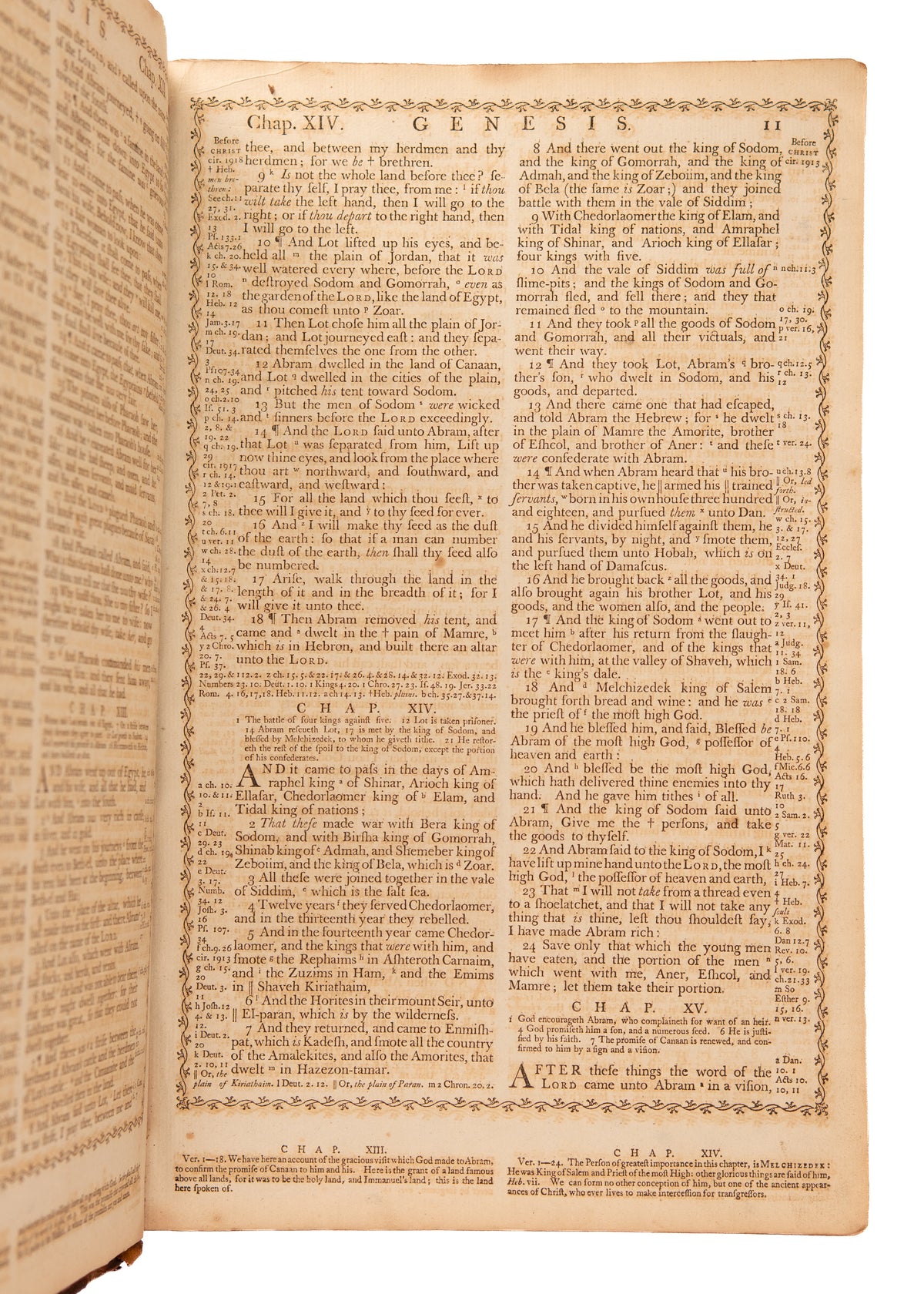 1789 PENNINGTON'S BIBLE. Scarce 18th Century Folio with Over 200 Original Copperplate Engravings.
