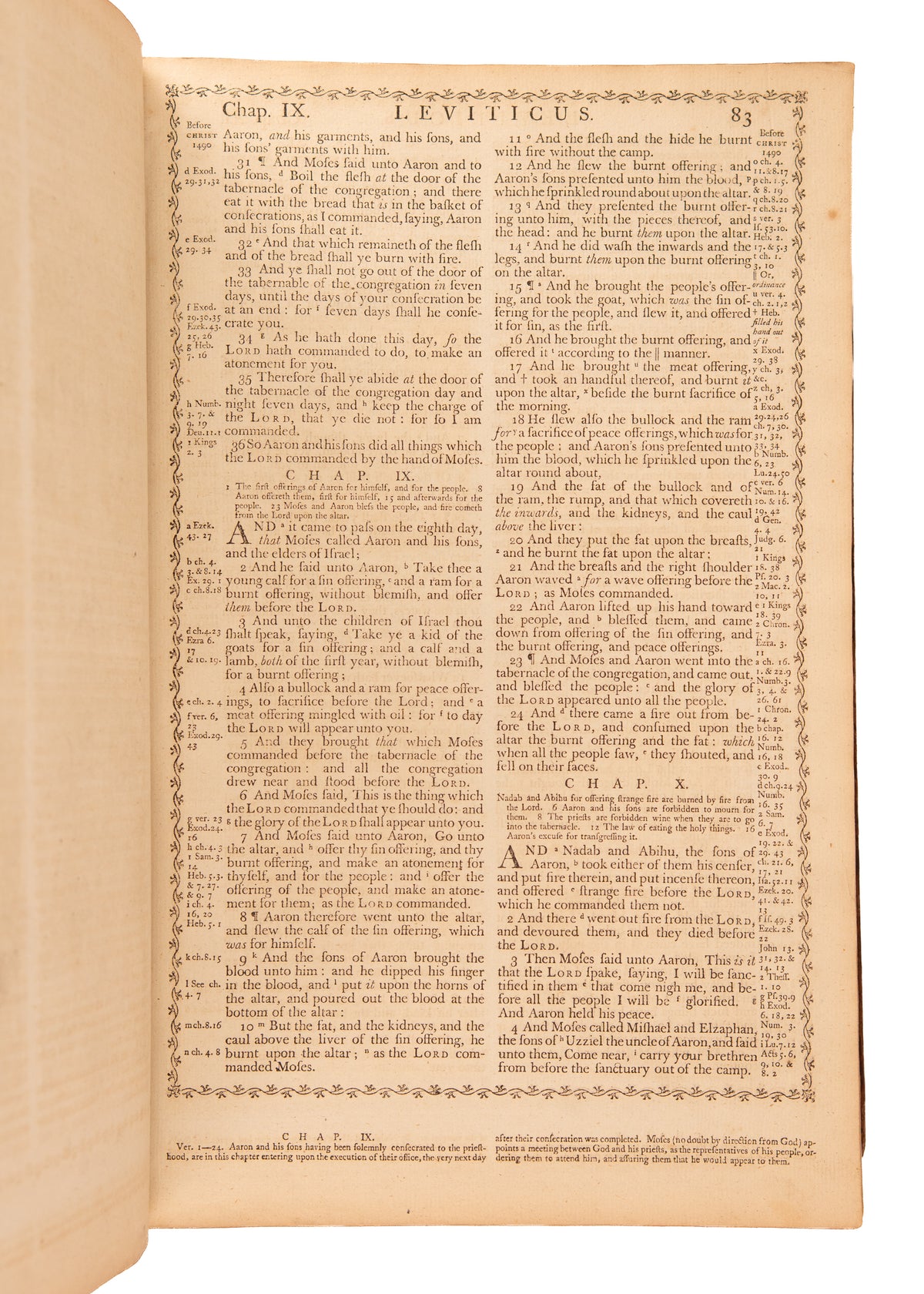 1789 PENNINGTON'S BIBLE. Scarce 18th Century Folio with Over 200 Original Copperplate Engravings.