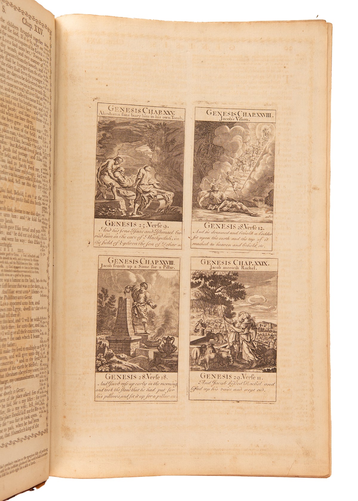 1789 PENNINGTON'S BIBLE. Scarce 18th Century Folio with Over 200 Original Copperplate Engravings.
