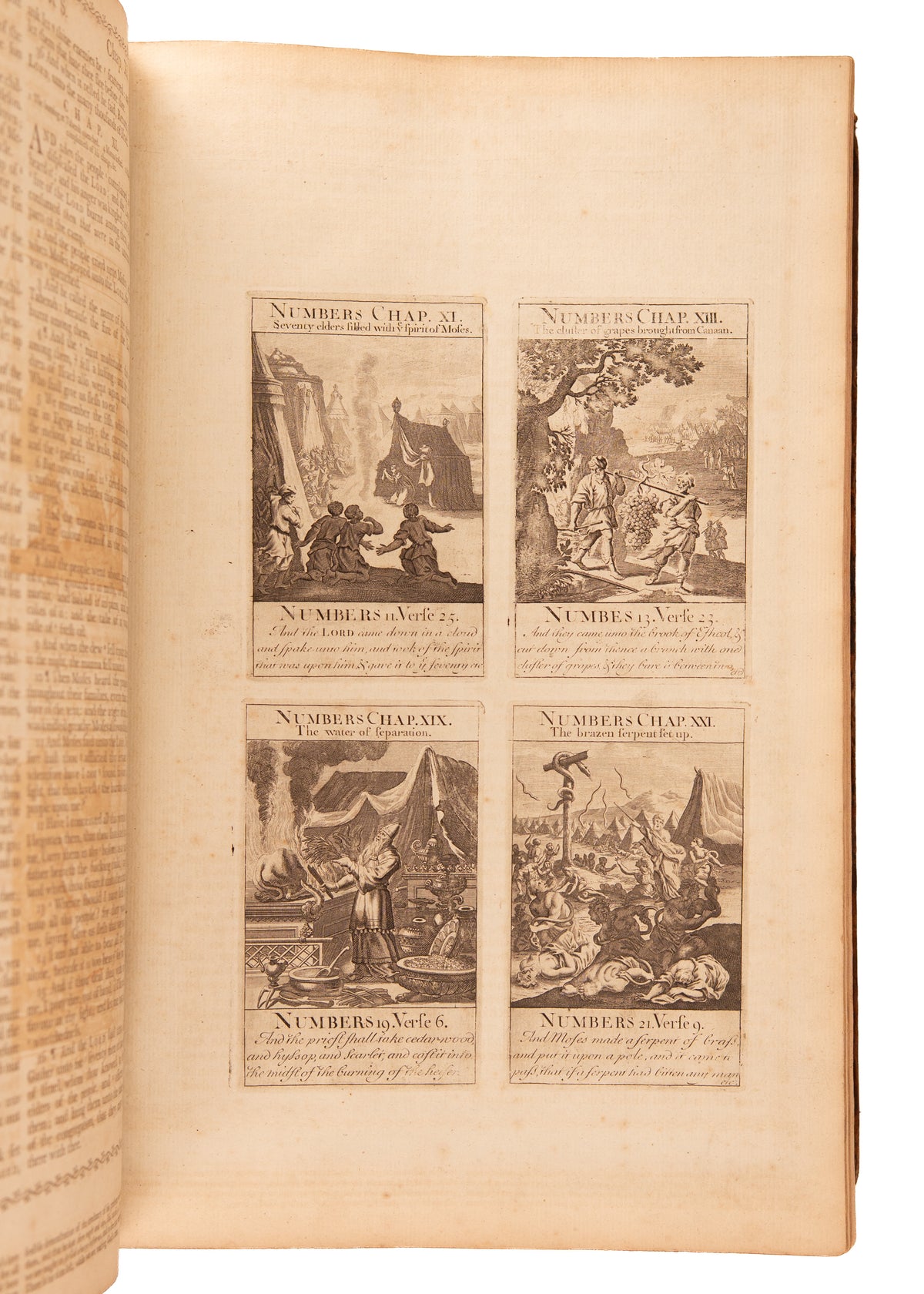 1789 PENNINGTON'S BIBLE. Scarce 18th Century Folio with Over 200 Original Copperplate Engravings.