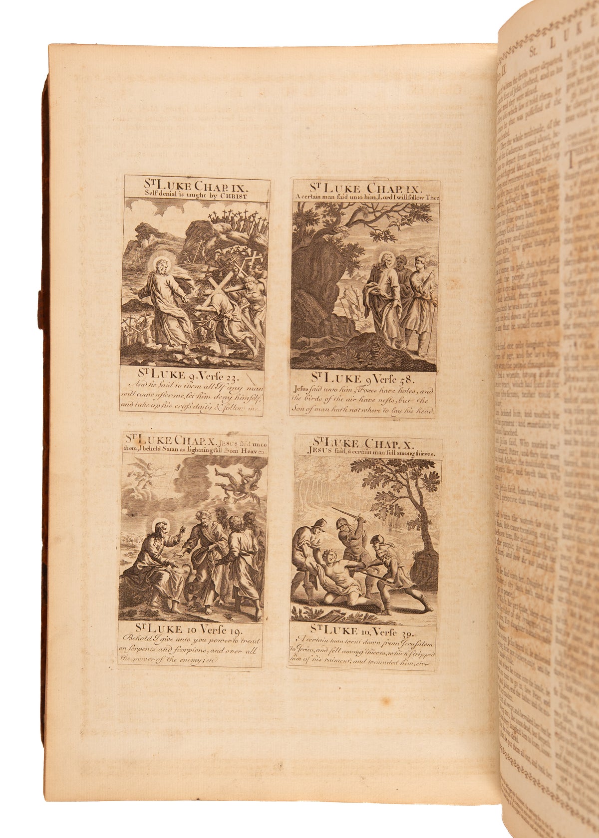 1789 PENNINGTON'S BIBLE. Scarce 18th Century Folio with Over 200 Original Copperplate Engravings.