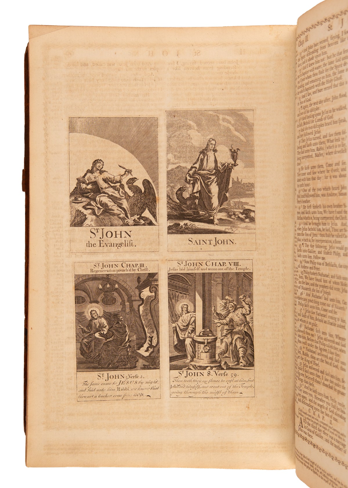 1789 PENNINGTON'S BIBLE. Scarce 18th Century Folio with Over 200 Original Copperplate Engravings.