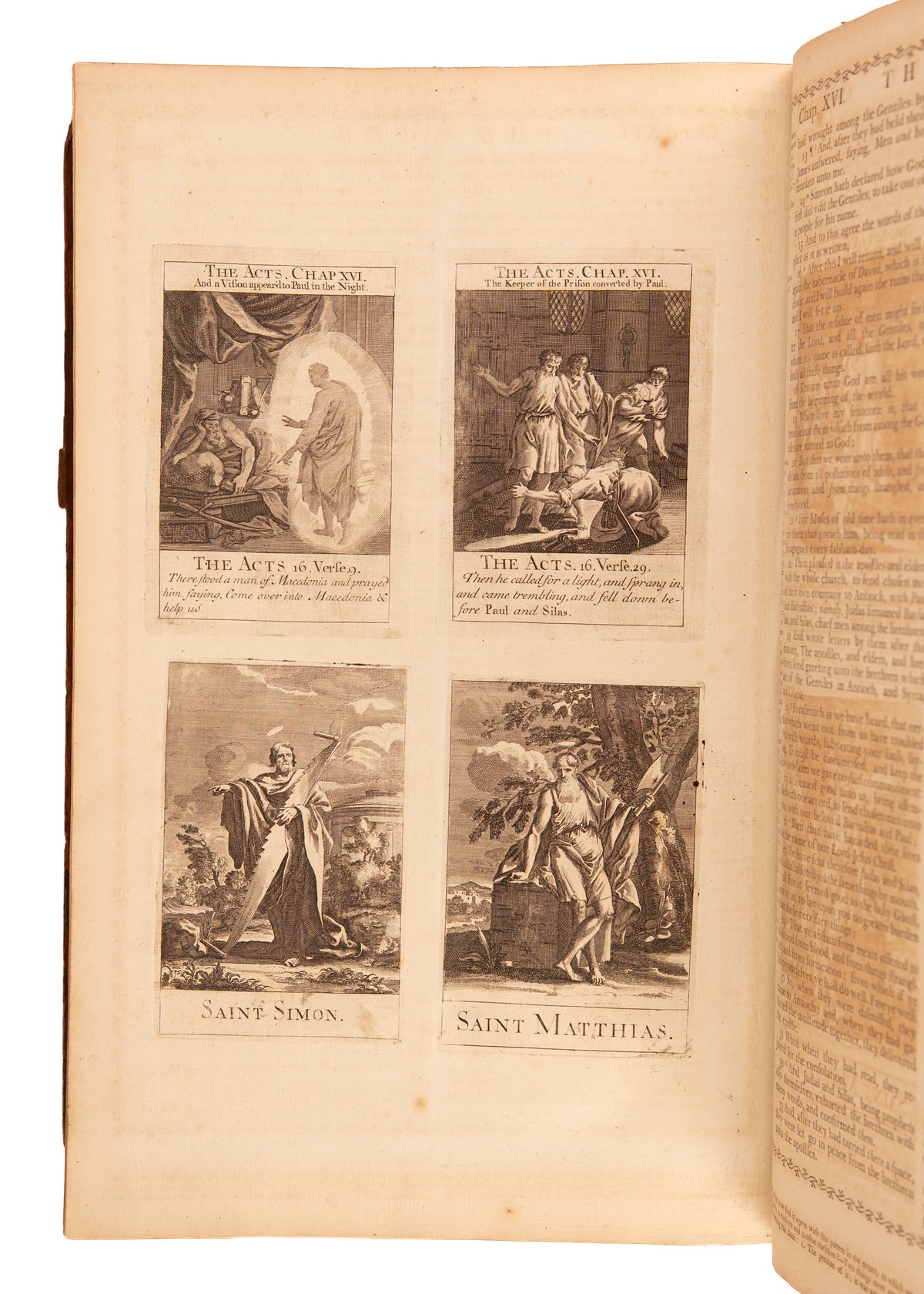 1789 PENNINGTON'S BIBLE. Scarce 18th Century Folio with Over 200 Original Copperplate Engravings.