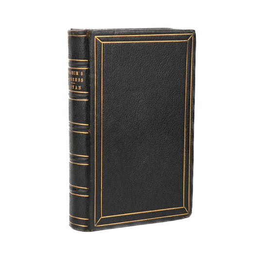 1880 JOHN BUNYAN. The Pilgrim's Progress, Illustrated in Attractive Full Leather Binding.