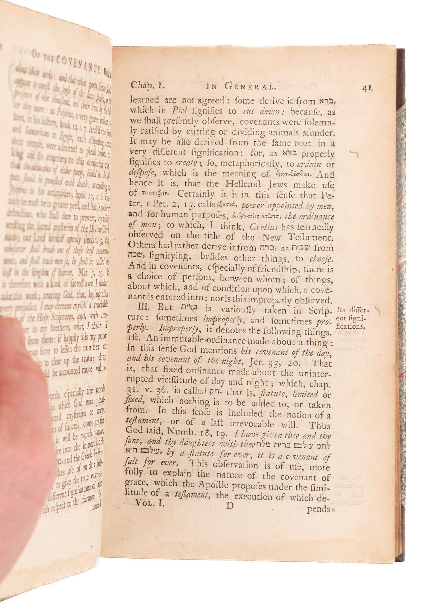 1762 HERMAN WITSIUS [1626-1708]. Classic Dutch Calvinist in English on the Covenants of God.