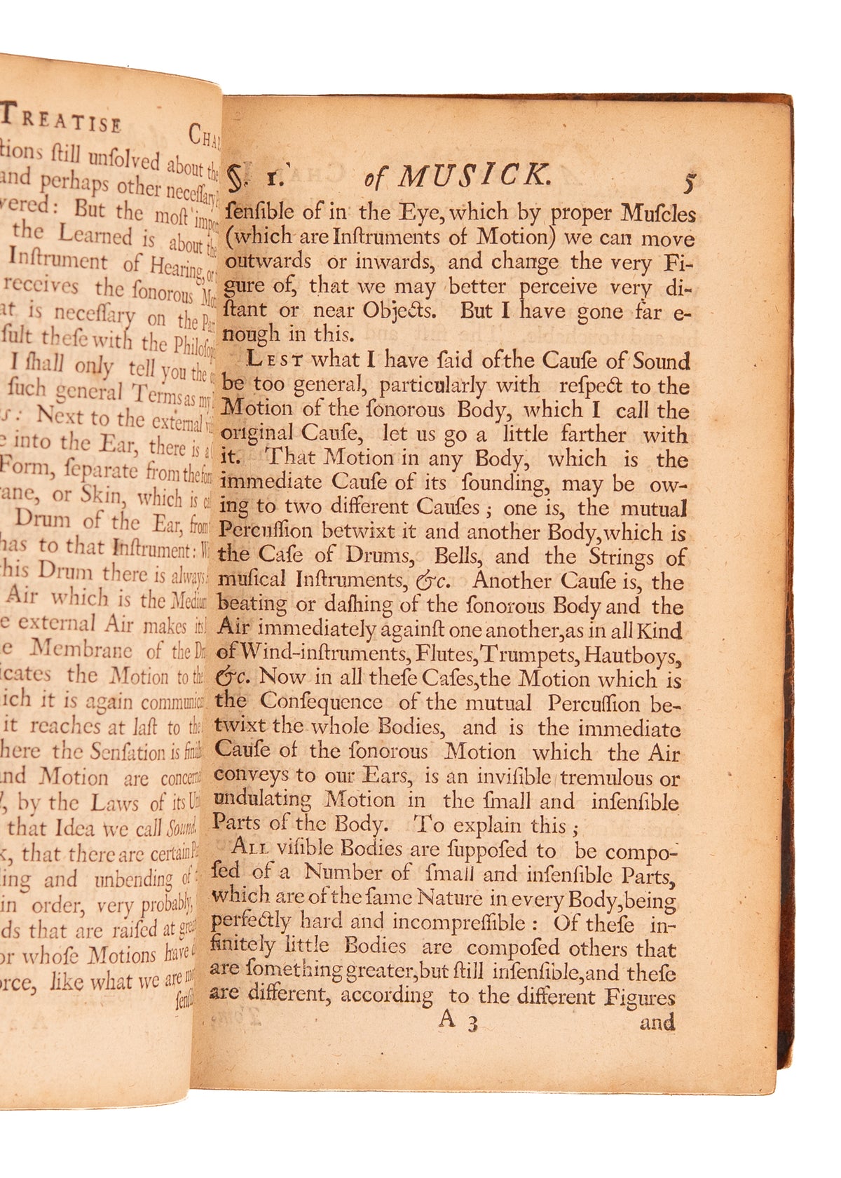 1721 ALEXANDER MALCOLM. First Work on Theory of Music Published in Scotland. Excellent Provenance.