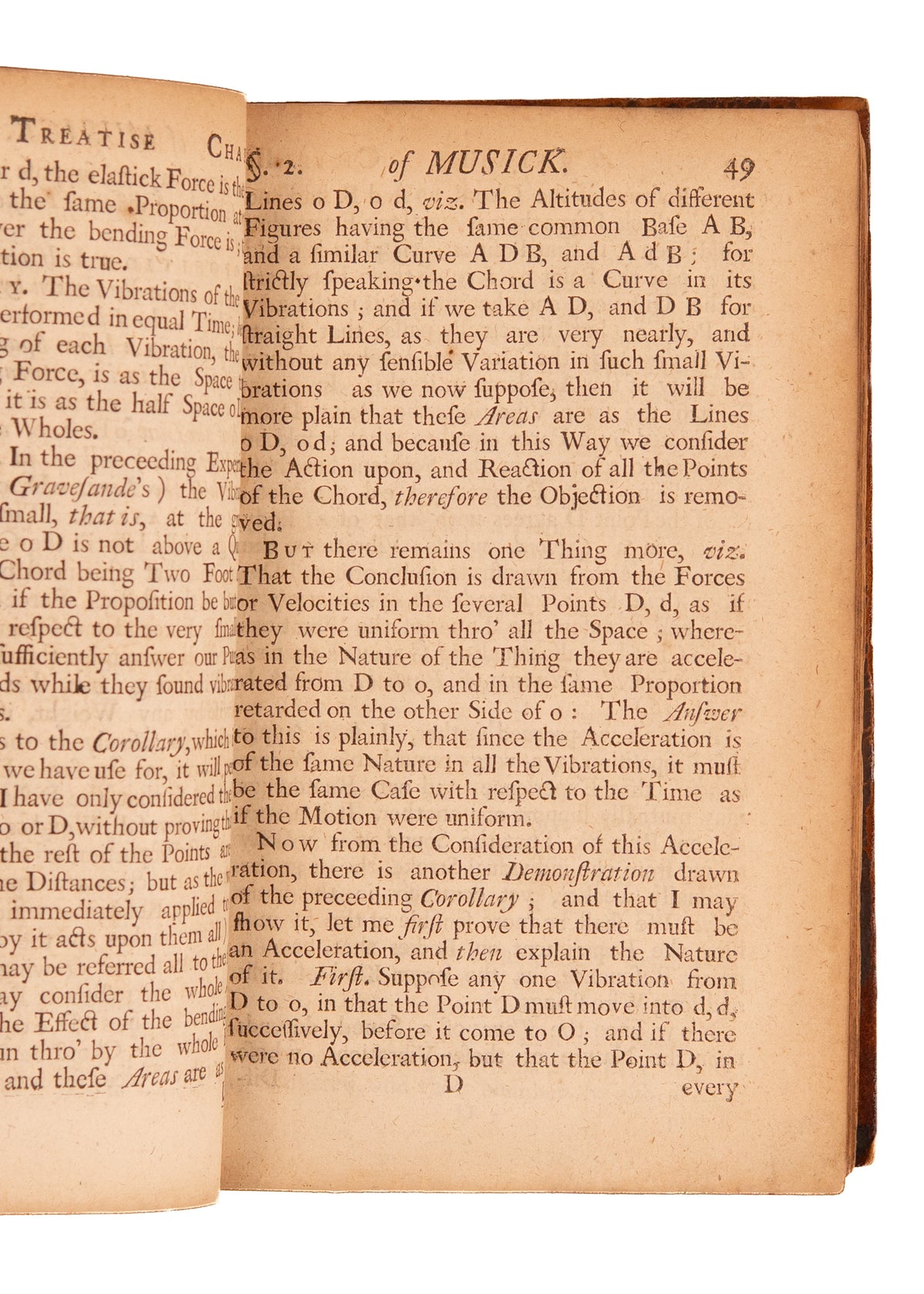 1721 ALEXANDER MALCOLM. First Work on Theory of Music Published in Scotland. Excellent Provenance.