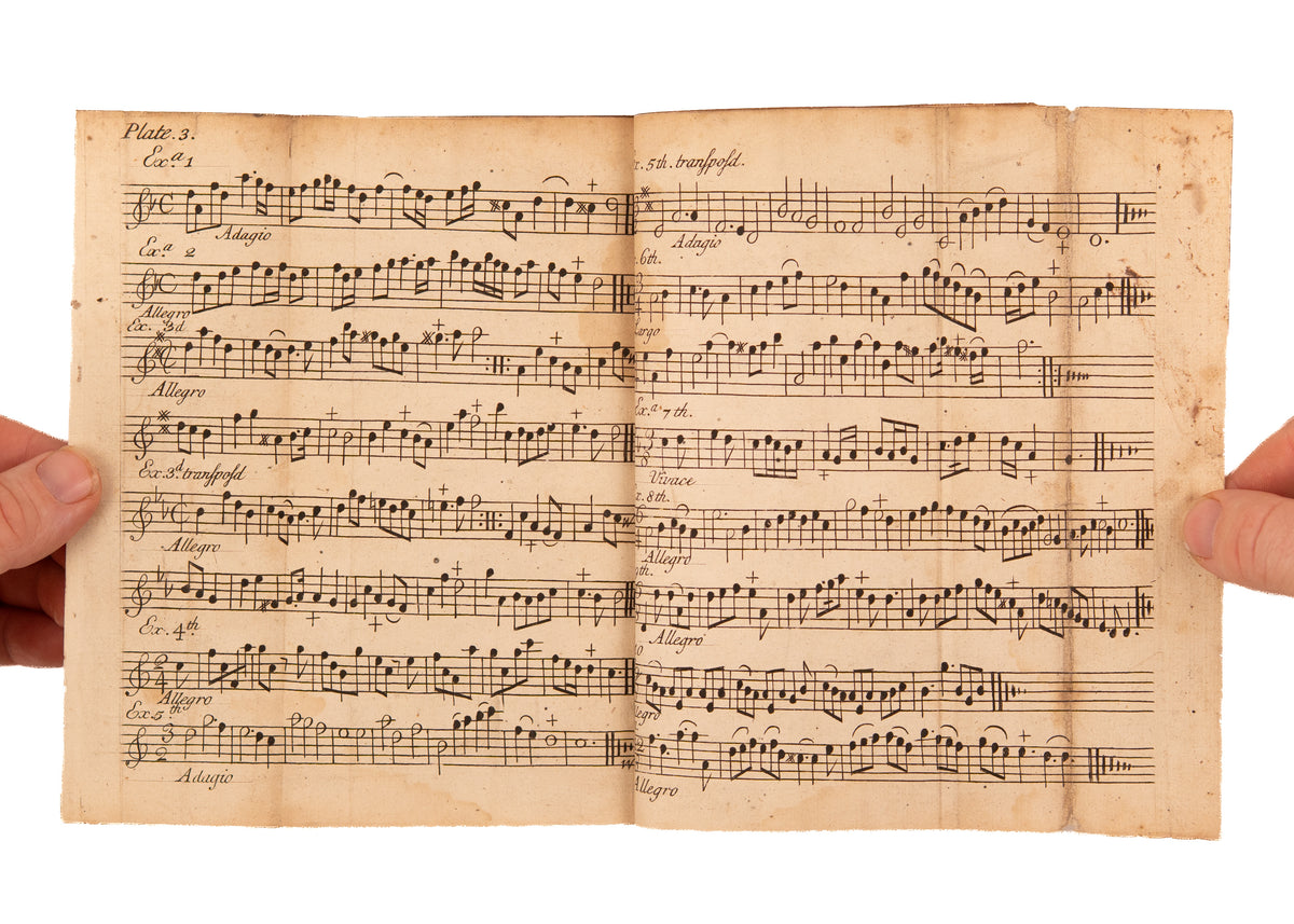 1721 ALEXANDER MALCOLM. First Work on Theory of Music Published in Scotland. Excellent Provenance.