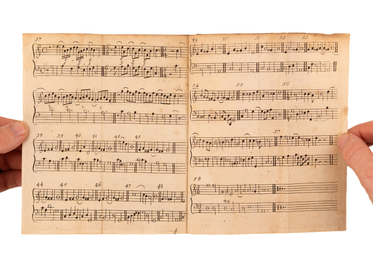 1721 ALEXANDER MALCOLM. First Work on Theory of Music Published in Scotland. Excellent Provenance.