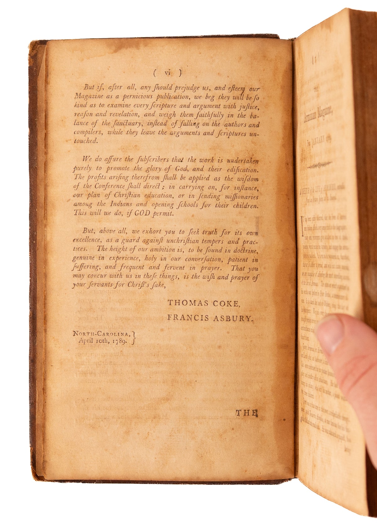 1789 METHODIST & PHILLIS WHEATLEY. Asbury & Coke Write to George Washington, Wheatley Poem, &c.