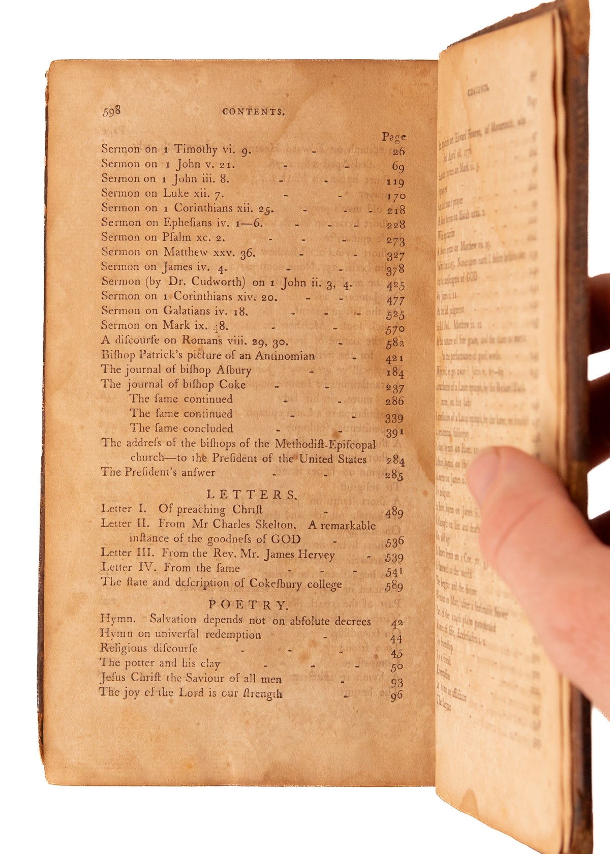 1789 METHODIST & PHILLIS WHEATLEY. Asbury & Coke Write to George Washington, Wheatley Poem, &c.