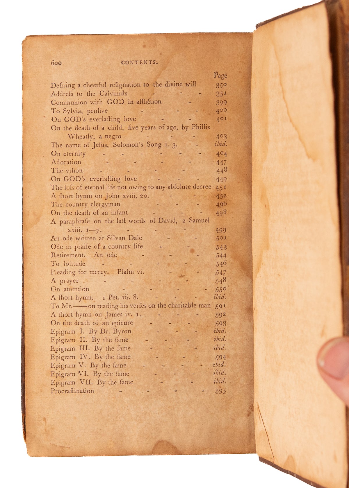 1789 METHODIST & PHILLIS WHEATLEY. Asbury & Coke Write to George Washington, Wheatley Poem, &c.