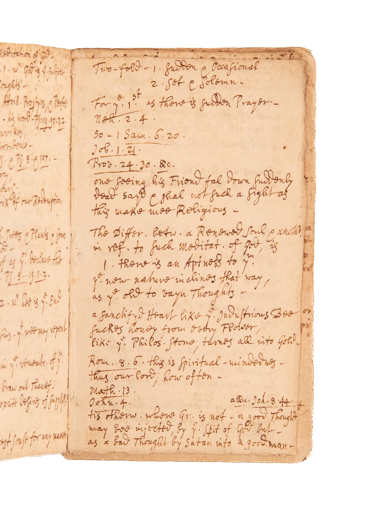 1693 MATTHEW HENRY. Matthew Henry MSs Sermon "My Meditation of Him Shall be Sweet" on Christian Contemplation.