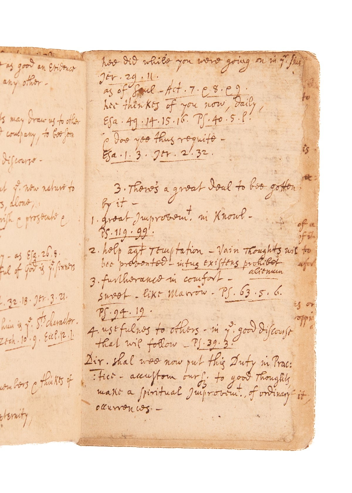 1693 MATTHEW HENRY. Matthew Henry MSs Sermon "My Meditation of Him Shall be Sweet" on Christian Contemplation.