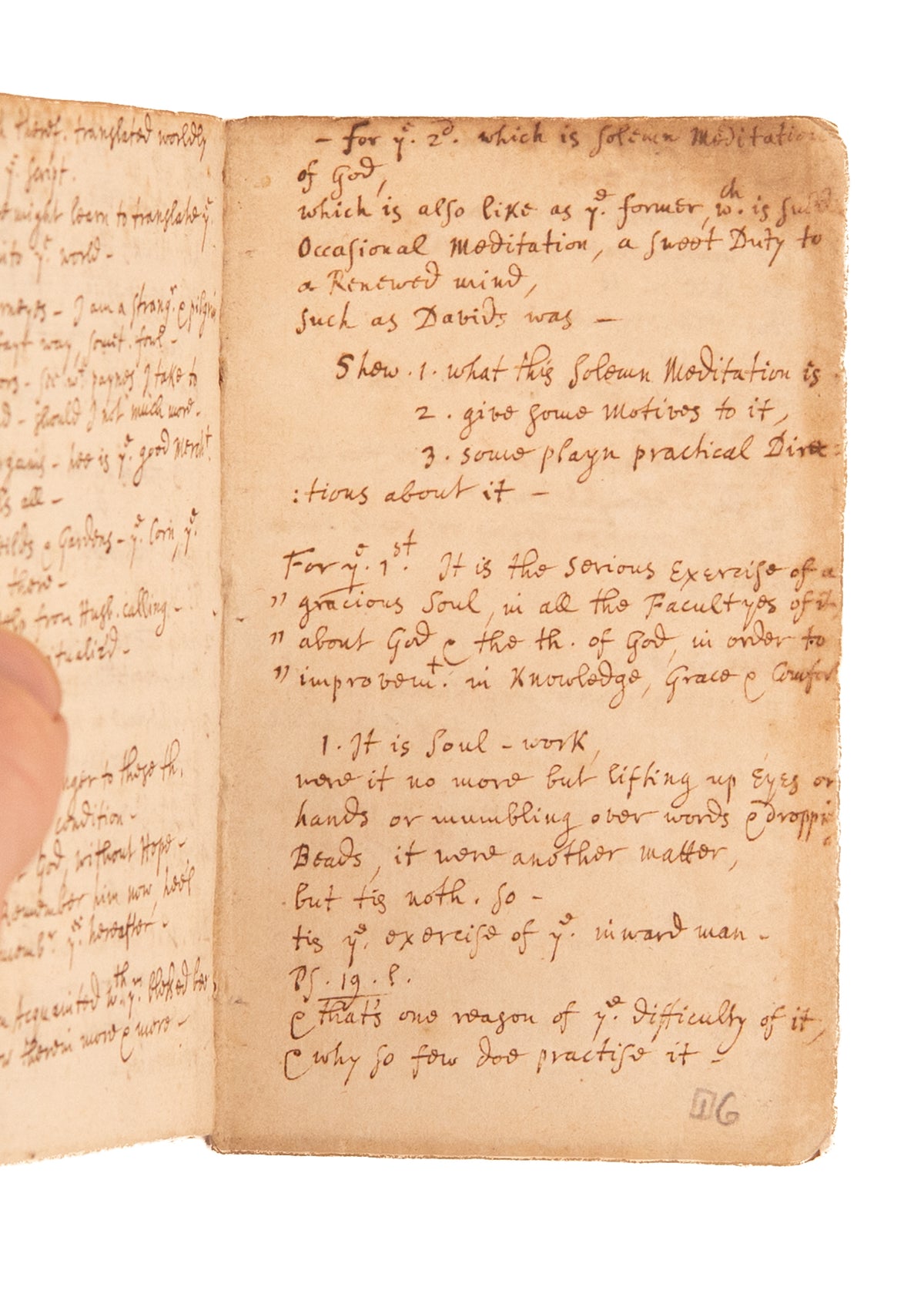 1693 MATTHEW HENRY. Matthew Henry MSs Sermon "My Meditation of Him Shall be Sweet" on Christian Contemplation.
