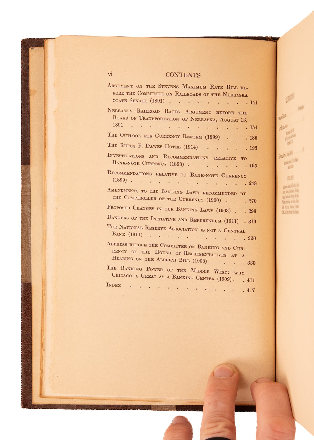 1915 CHARLES G. DAWES. Essays and Speeches. Fine Half Morocco.