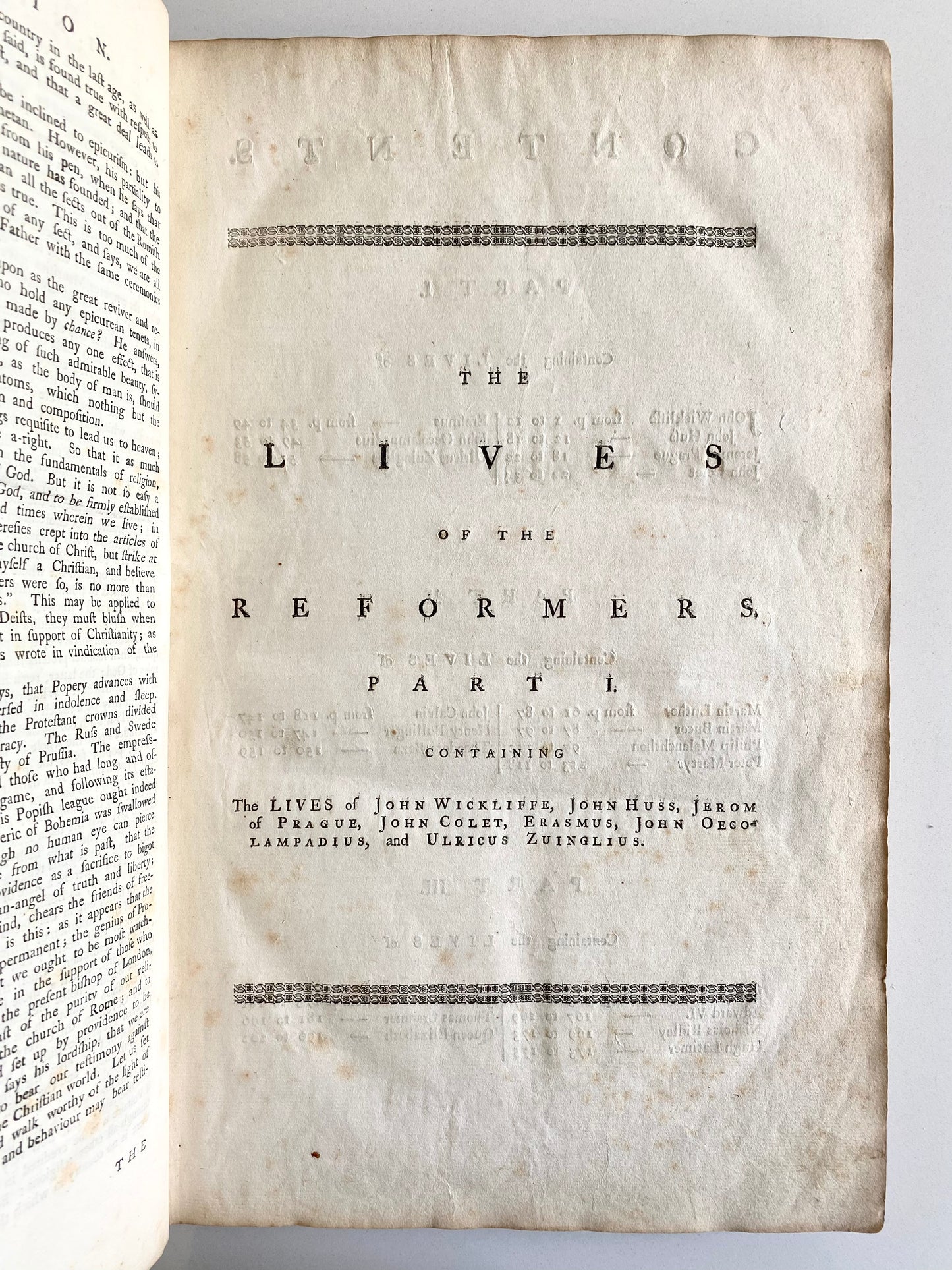 1759 REFORMERS. 21 Folio Size Engravings of John Calvin, John Wyclif, Martin Luther, &c.