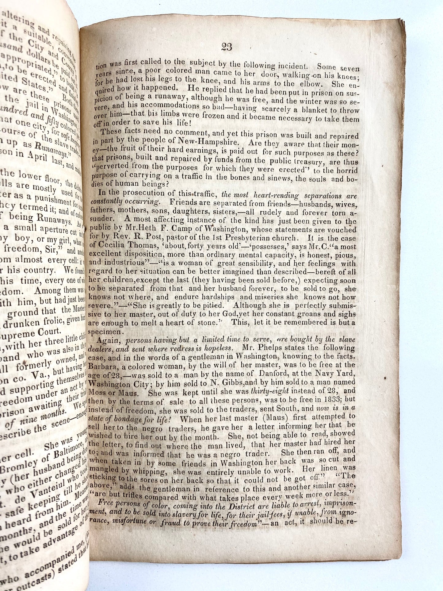 1834 SLAVERY & ABOLITION. Proceedings of the New Hampshire Anti-Slavery Convention. Scarce!