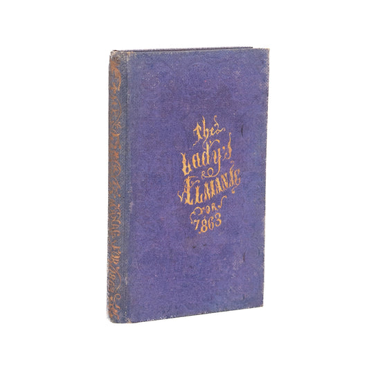 1863 CIVIL WAR - SLAVERY. The Lady's Almanac for the Year 1863. Superb Engravings & Content.