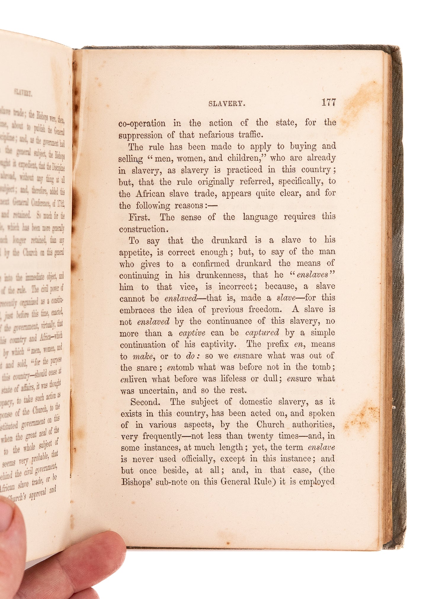 1853 MOSES M. HENKLE. Methodism on Slavery. Owned by A.M.E. Zion Black Methodist Pastor.