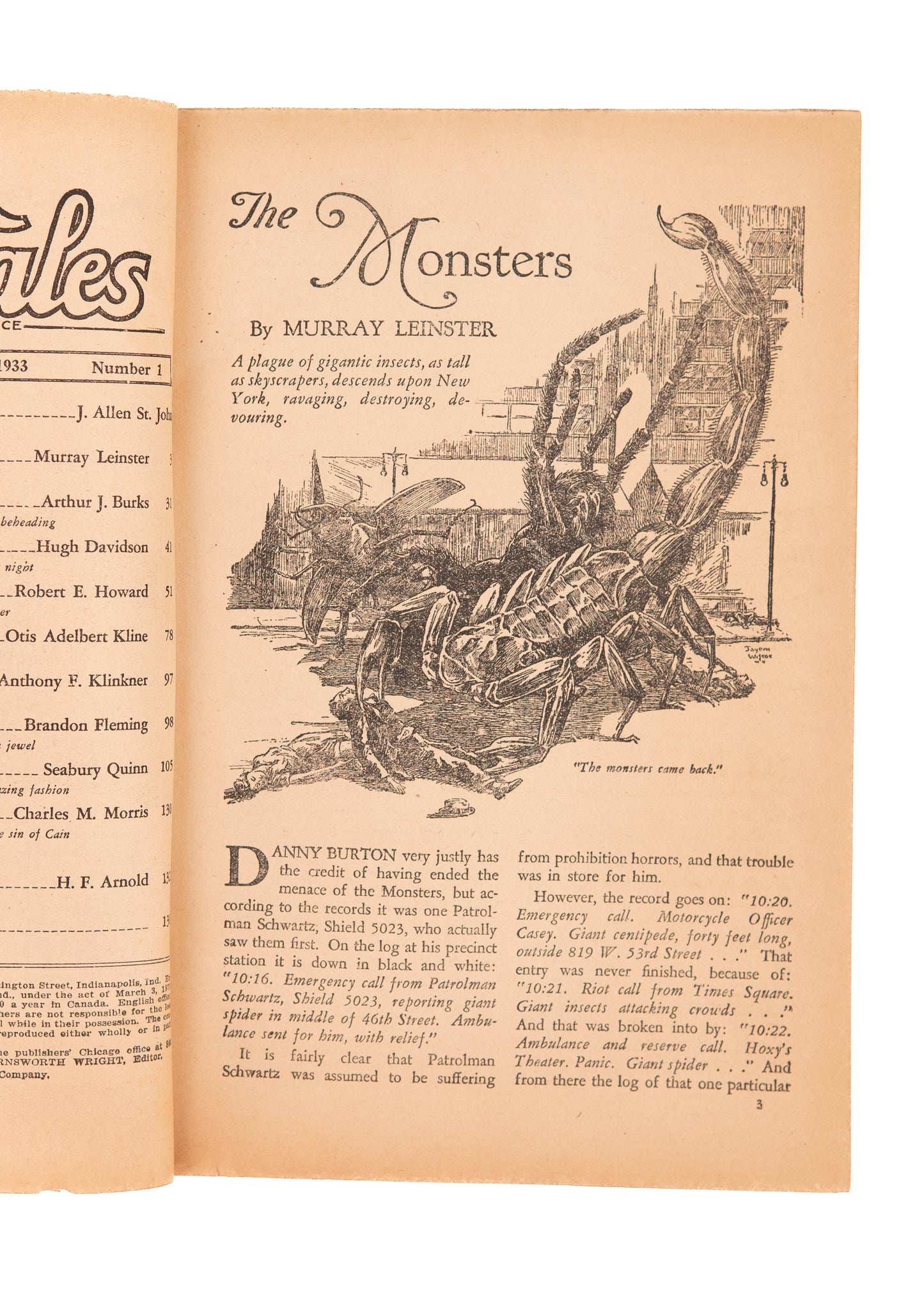 1929-1940 VARIOUS AUTHORS. Weird Tales: A Magazine of the Bizarre and Unusual. 31 Volumes.