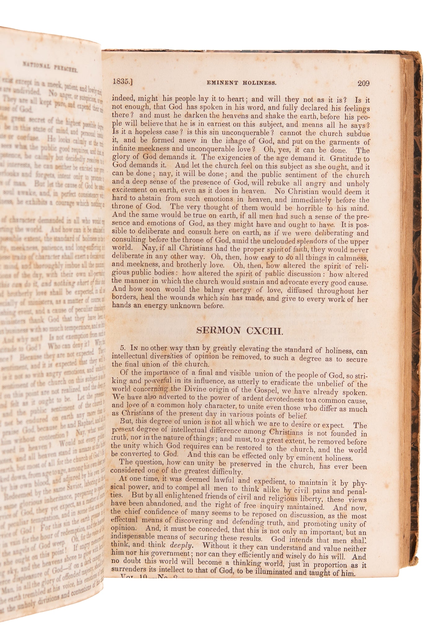 1835 AMERICAN PASTOR'S JOURNAL. Assemblage of 60 Issues of Westward Expansion Pastor's Journal