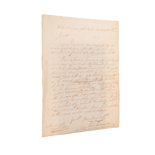 1825 PARTICULAR BAPTIST. Interesting Early Particular Baptist Missionary - Church Planting Document.