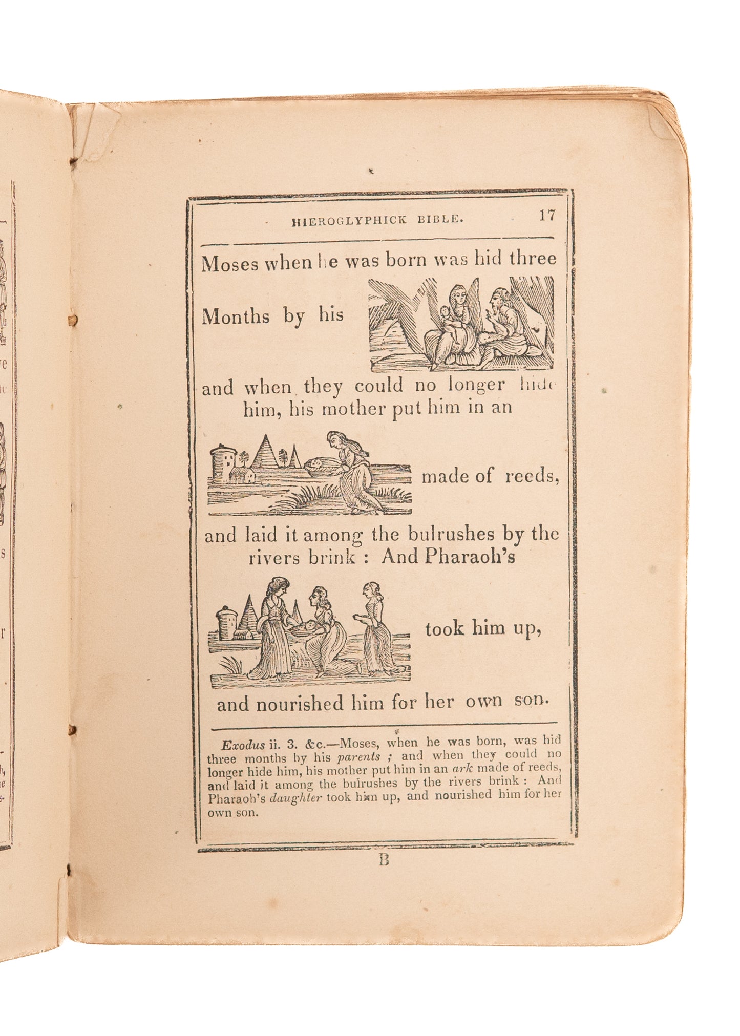 1863 THE HIEROGLYPHIC BIBLE. Early American Iconographic Children's Bible. Finely Illustrated.