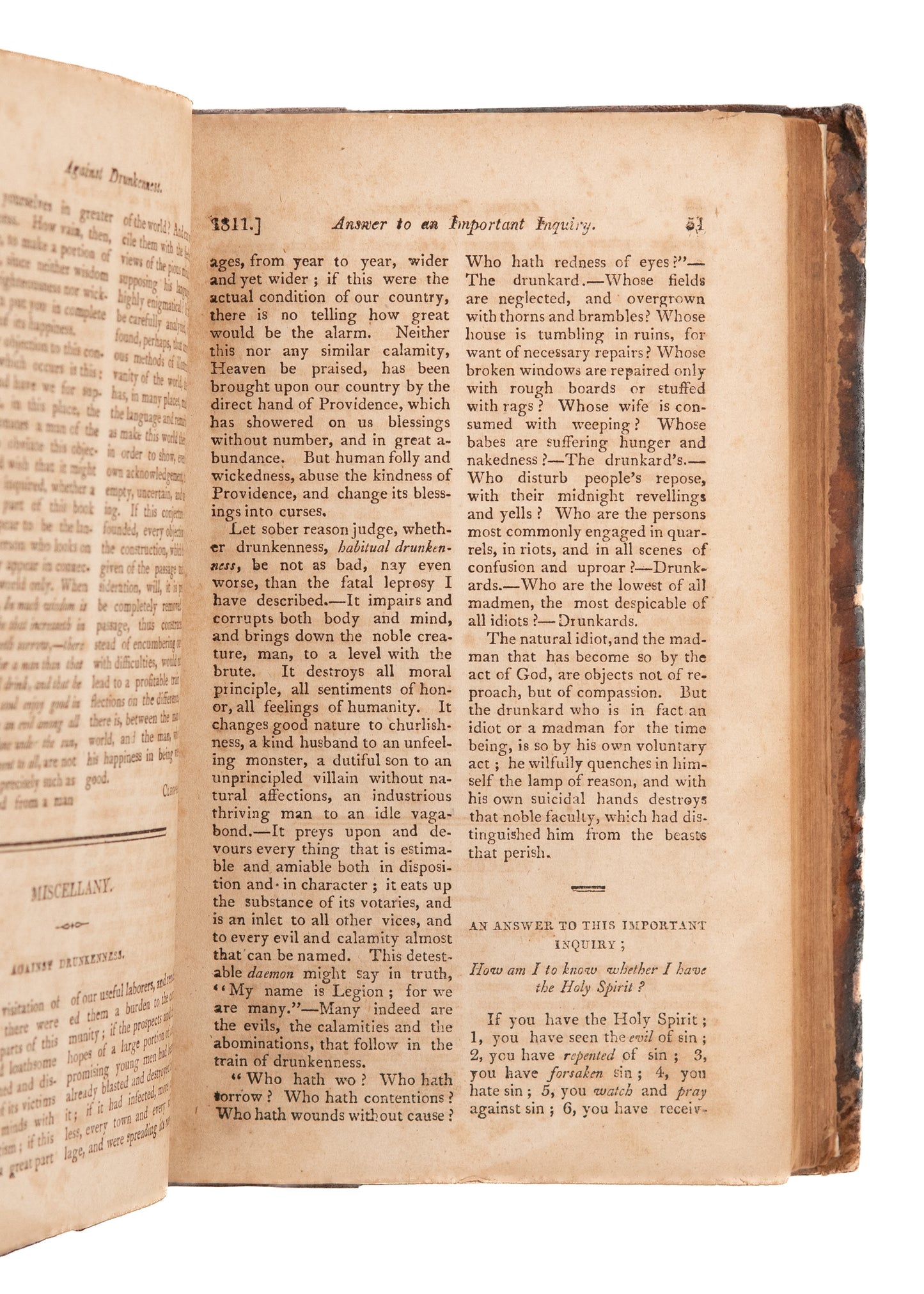 1811 VERMONT EVANGELICAL MAGAZINE. Revivals, William Carey Writes to America, False Prophets