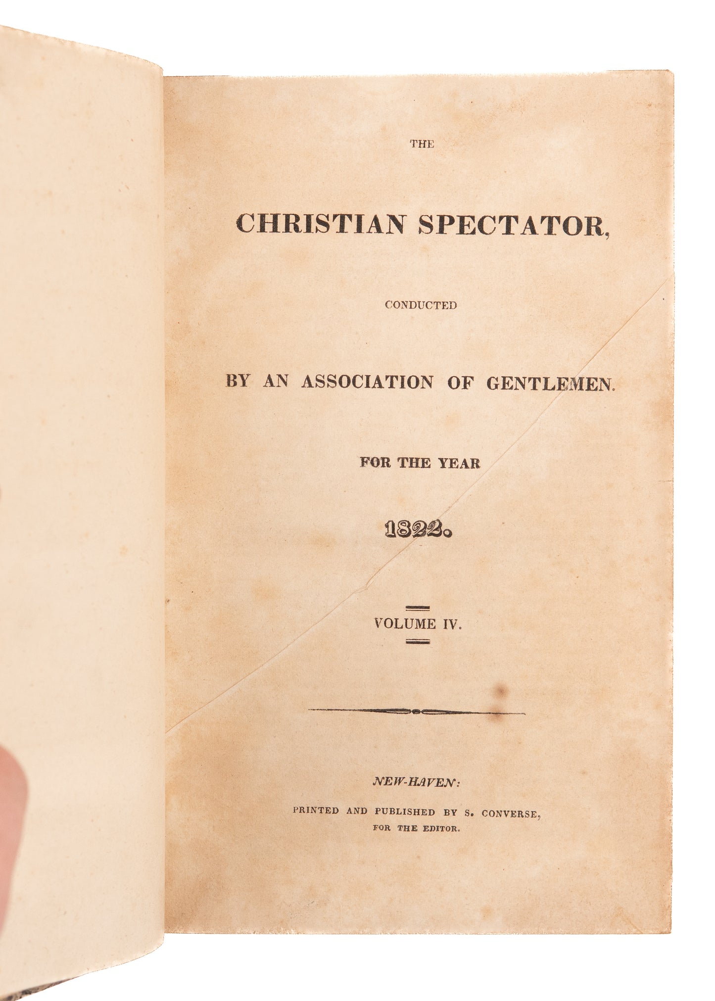 1822 THE CHRISTIAN SPECTATOR MAG. Colonization, Abolition, Revivals, John Newton, &c.