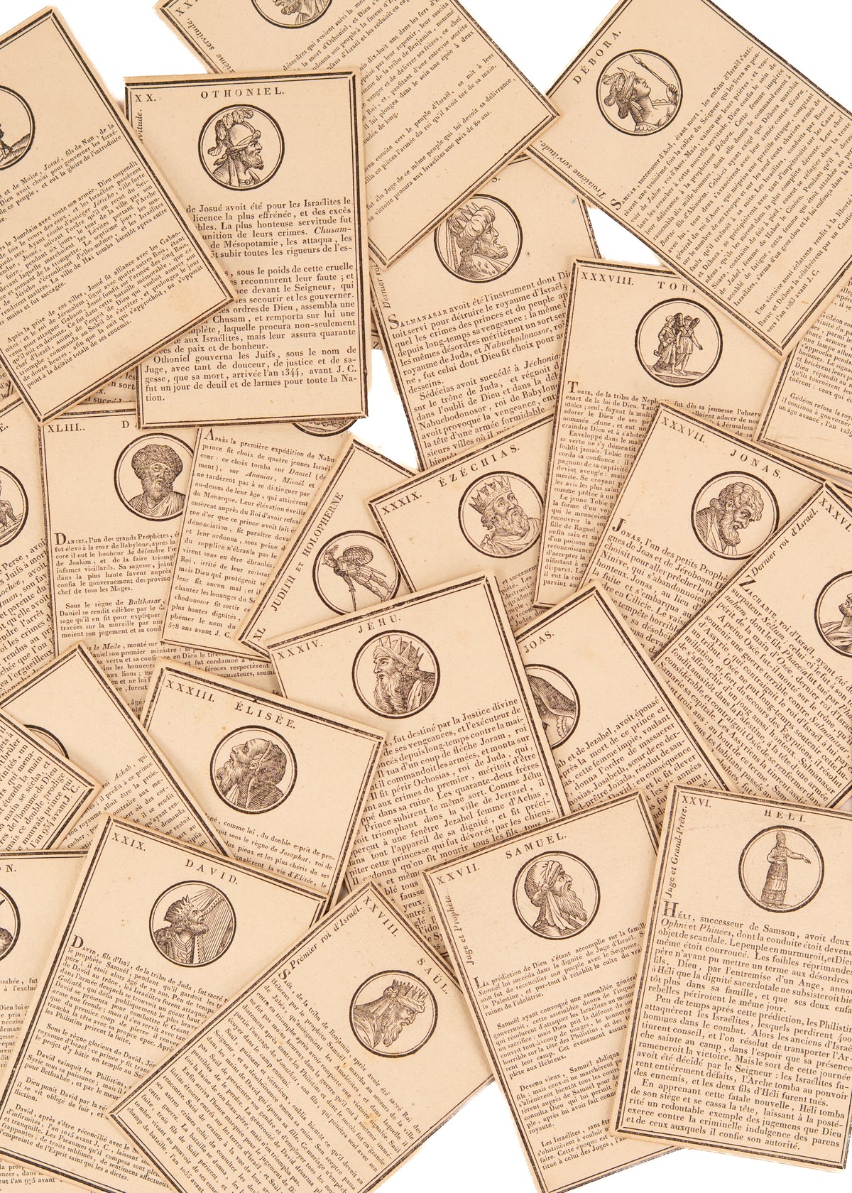 c.1815 CHILDREN'S CATECHISTICAL CARDS. To Aid Young in Learning History of Creation & Old Testament.