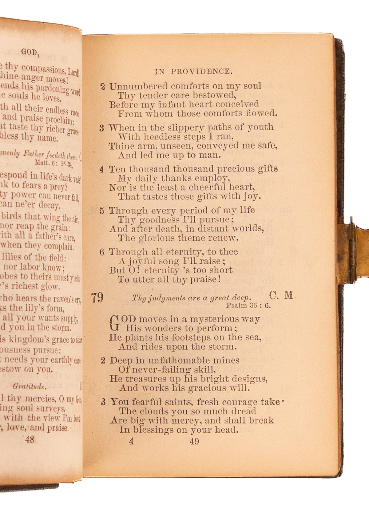 1867 KENTUCKY MEAT SHOWER. Christian Baptist Hymnal Owned by Kentucky Meat Shower Witness.