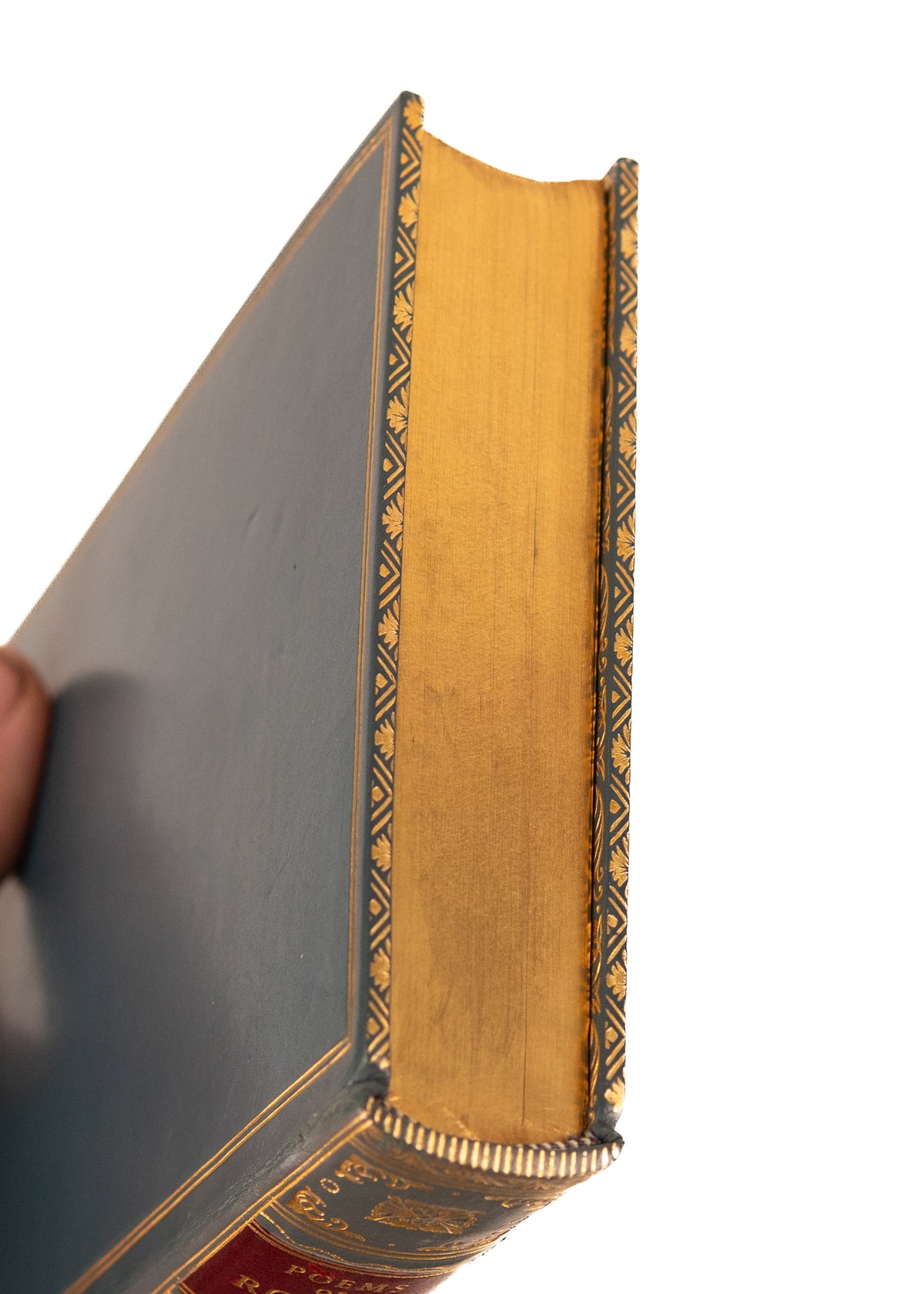 1961 ROBERT FROST. The Complete Poems, in Tiffany Blue Fine Leather by Frost of Bath.