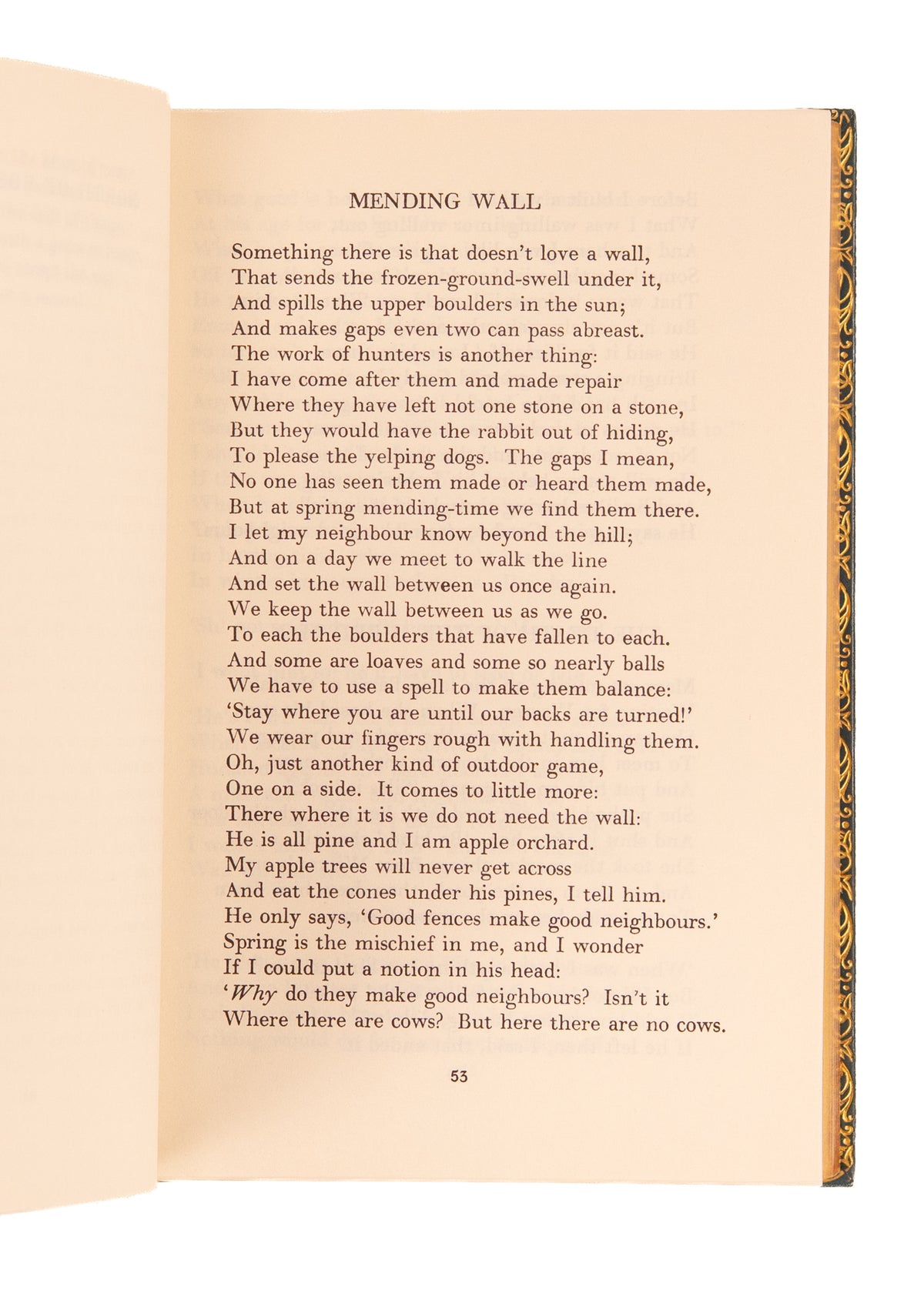 1961 ROBERT FROST. The Complete Poems, in Tiffany Blue Fine Leather by Frost of Bath.
