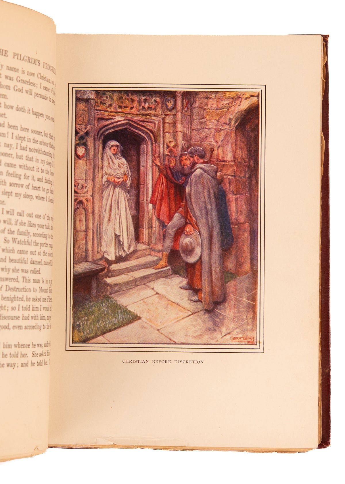 1905 JOHN BUNYAN / BYAM SHAW. Pilgrims Progress - Superbly Illustrated in Monogramed Binding.