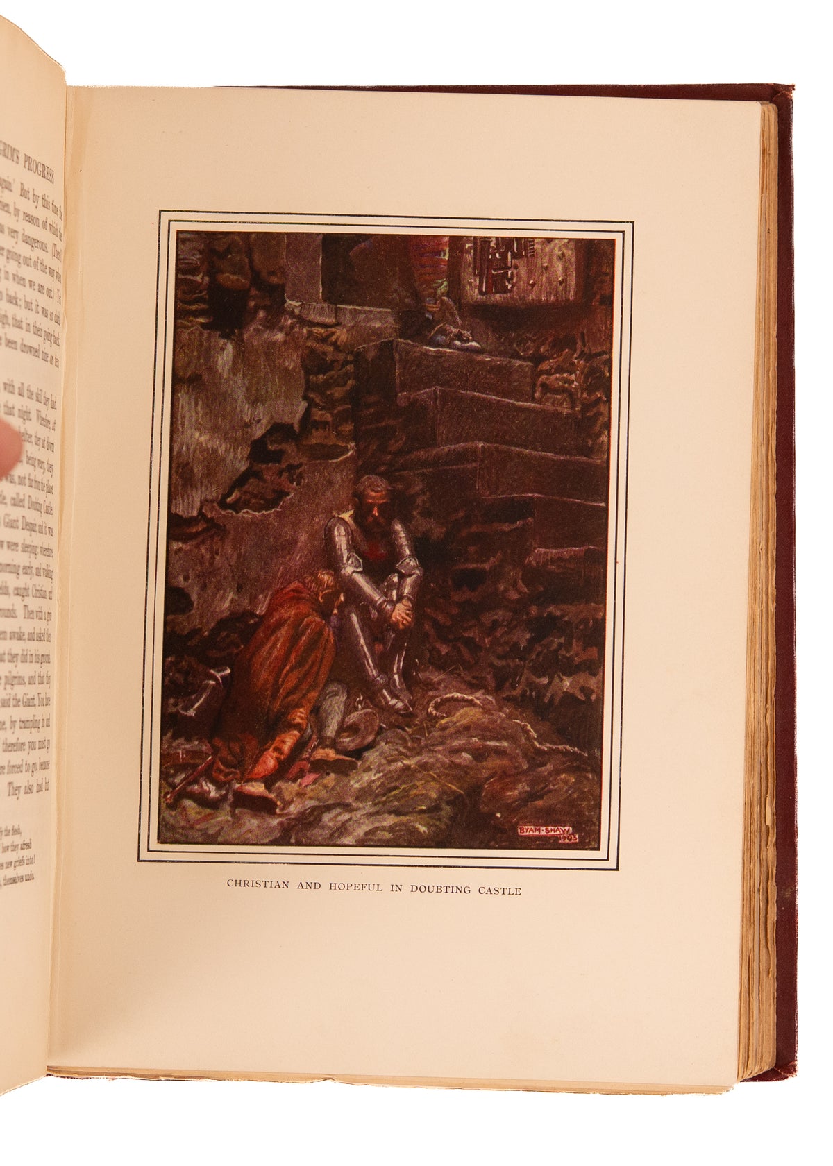 1905 JOHN BUNYAN / BYAM SHAW. Pilgrims Progress - Superbly Illustrated in Monogramed Binding.