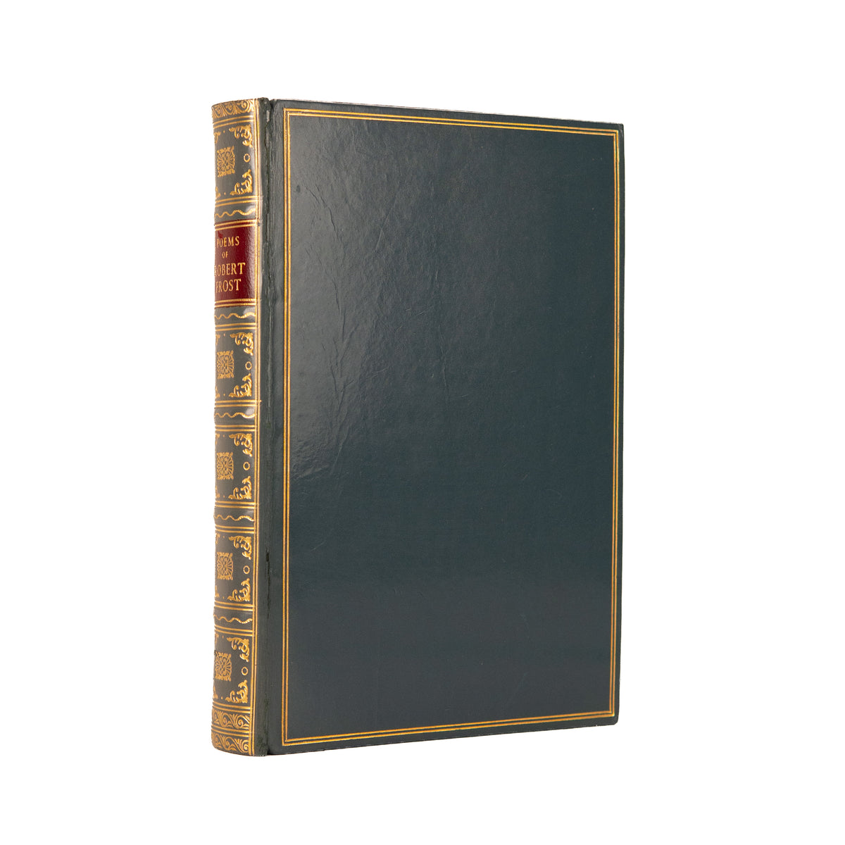 1961 ROBERT FROST. The Complete Poems, in Tiffany Blue Fine Leather by Frost of Bath.