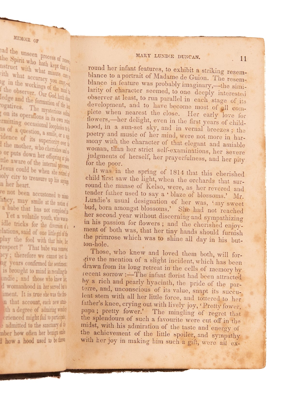 1846 MARY LUNDIE DUNCAN. Horatius Bonar's Sister-in-Law and Female Counterpart of M'Cheyne's Young Death & Piety.