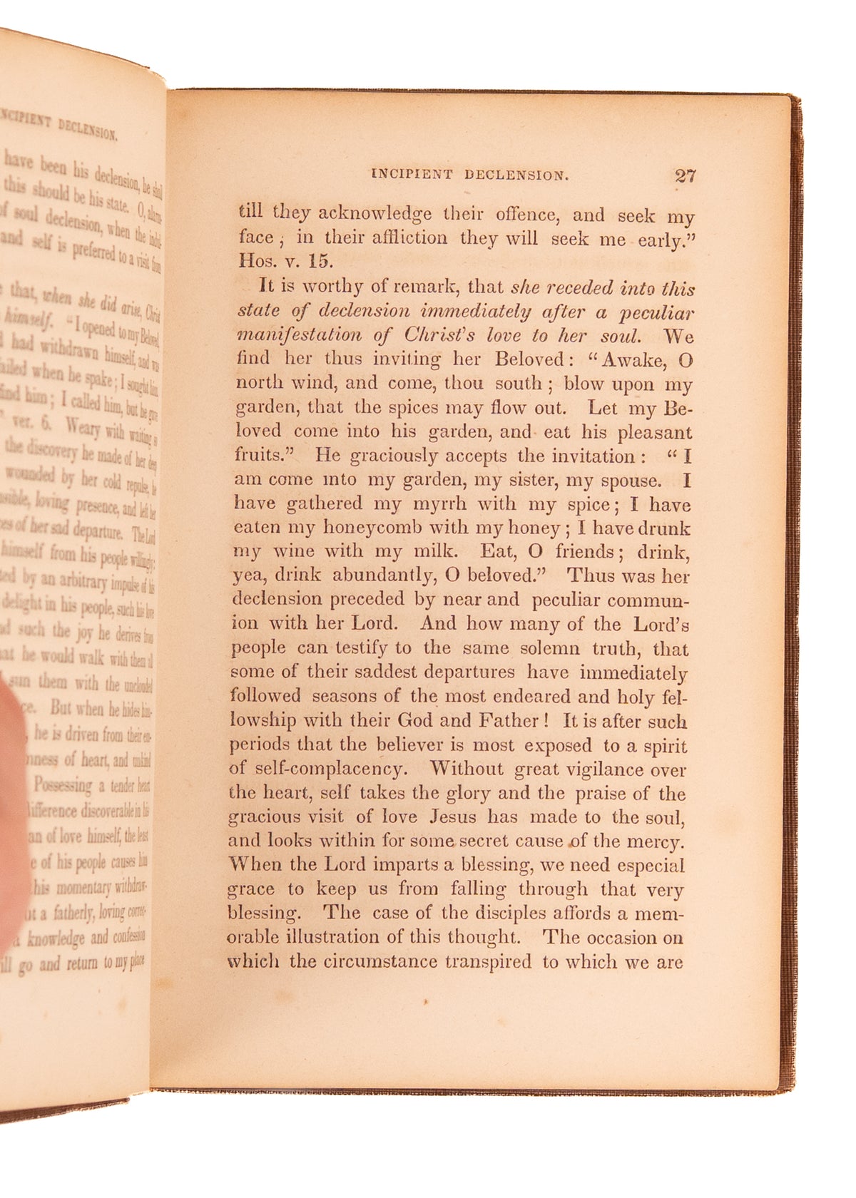 1854 OCTAVIUS WINSLOW. Personal Declension and Revival of Religion in the Soul. A Searching Work.