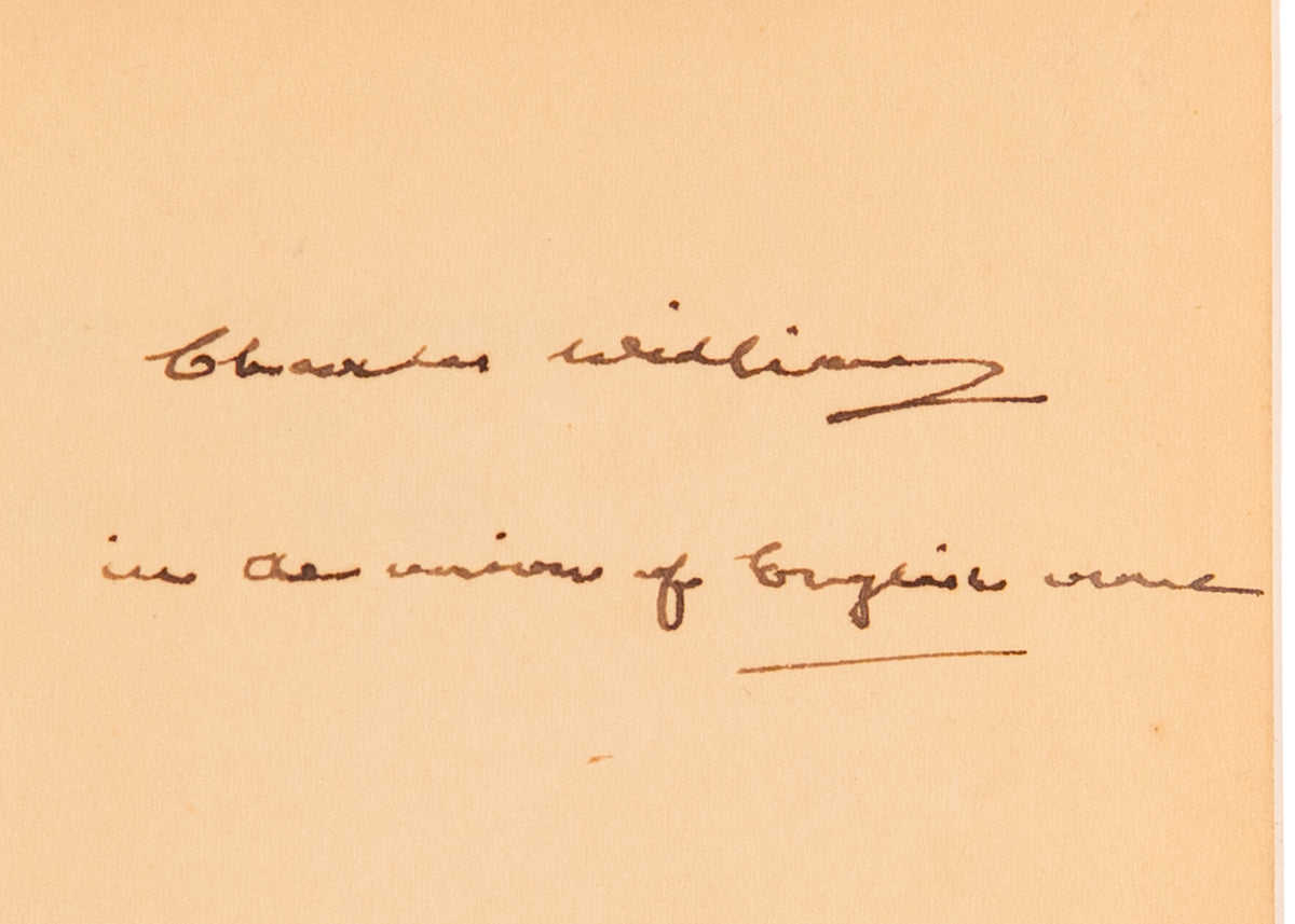 1933 CHARLES WILLIAMS - THE INKLINGS. Reason and Beauty in the Poetic Mind - Signed - Inspired Lewis & Tolkien.